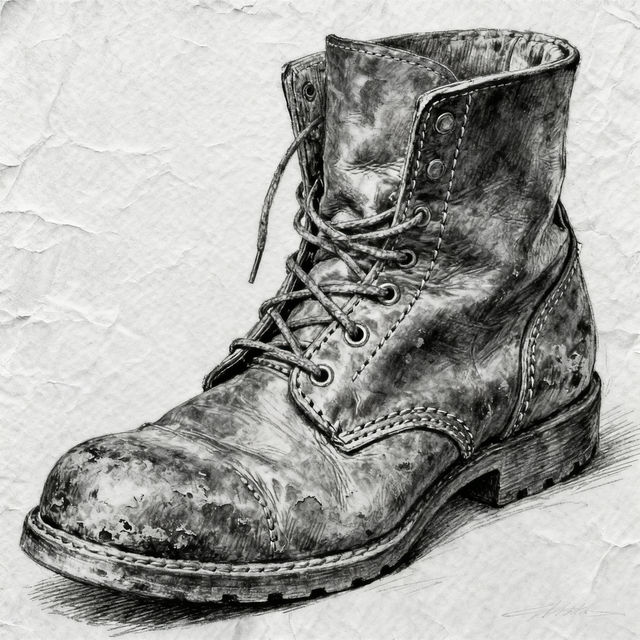 Boot Drawing - AI Generated Art gallery
