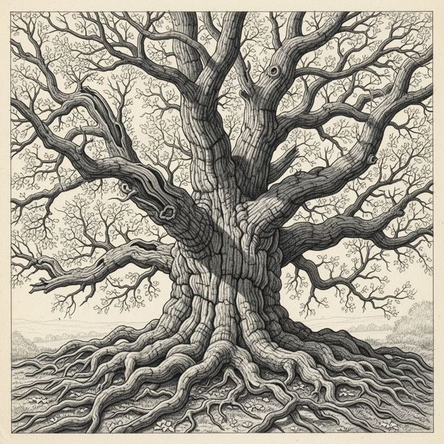 Explore AI-Generated Tree Sketches gallery