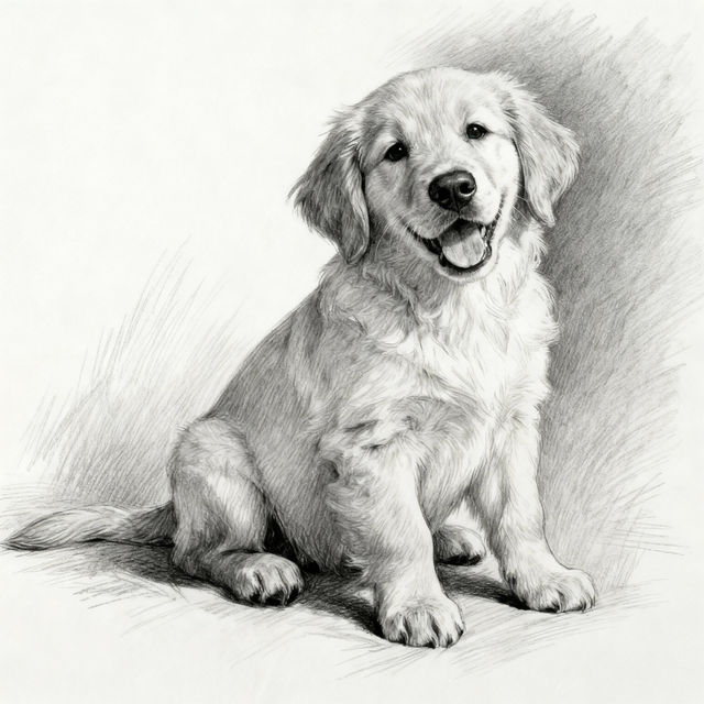 Sketch Dog Drawings - AI Generated gallery