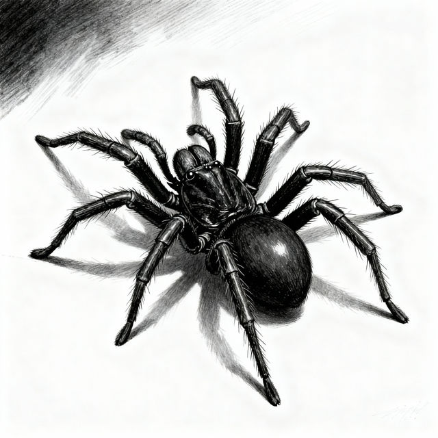 Black Spider Drawings gallery