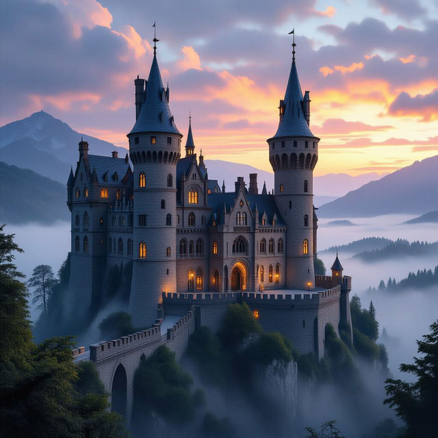 Castle Drawing Realistic gallery