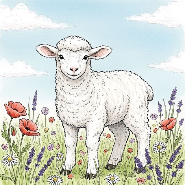 AI Lamb Drawing Gallery gallery