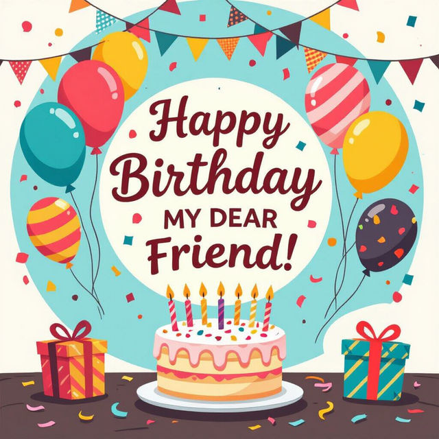 Happy Birthday My Dear Friend Images gallery