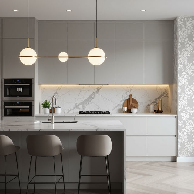 Modern Classy Kitchen Wallpaper gallery