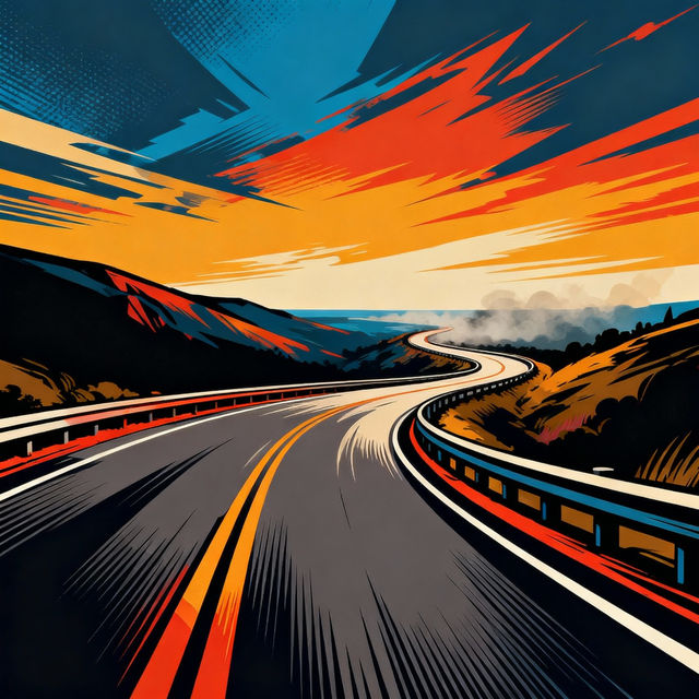 Highway Drawings - AI Generated Art gallery