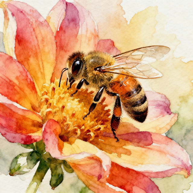 Drawing Of Bee gallery