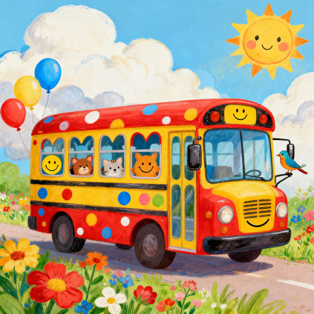 School Bus Art gallery
