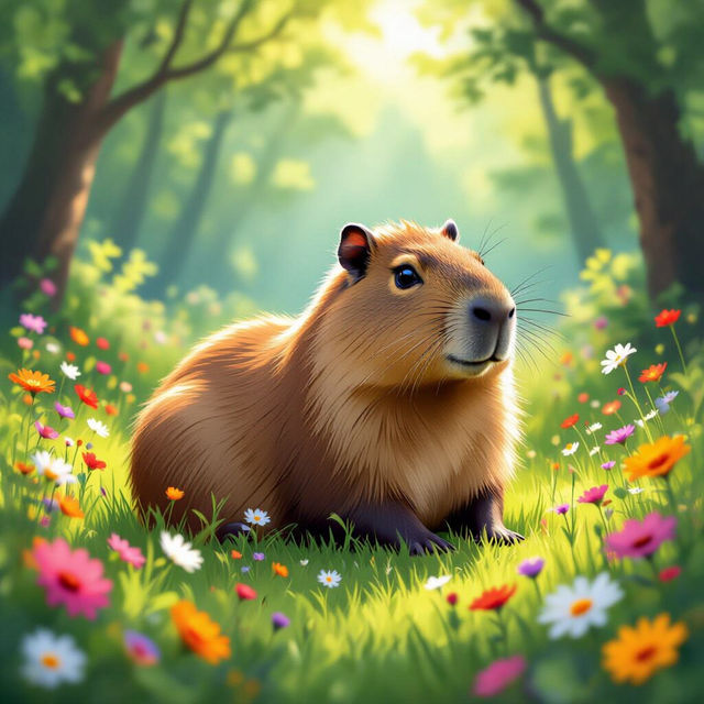 Capybara Wallpapers - Adorable AI Creations gallery