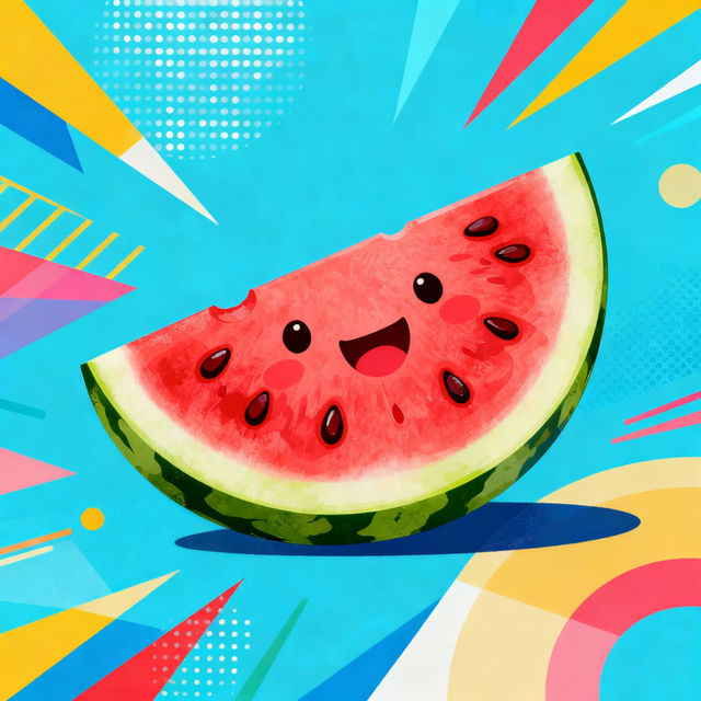 Watermelon Slice Drawings - AI Generated gallery