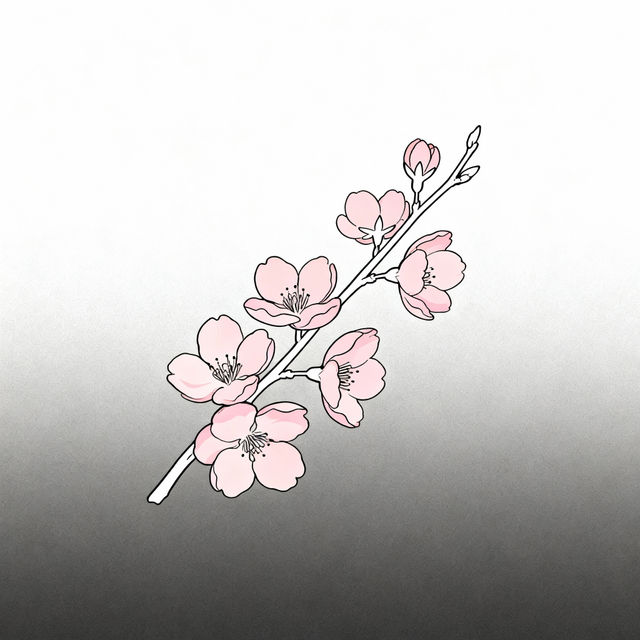 Easy Cherry Blossom Drawing gallery