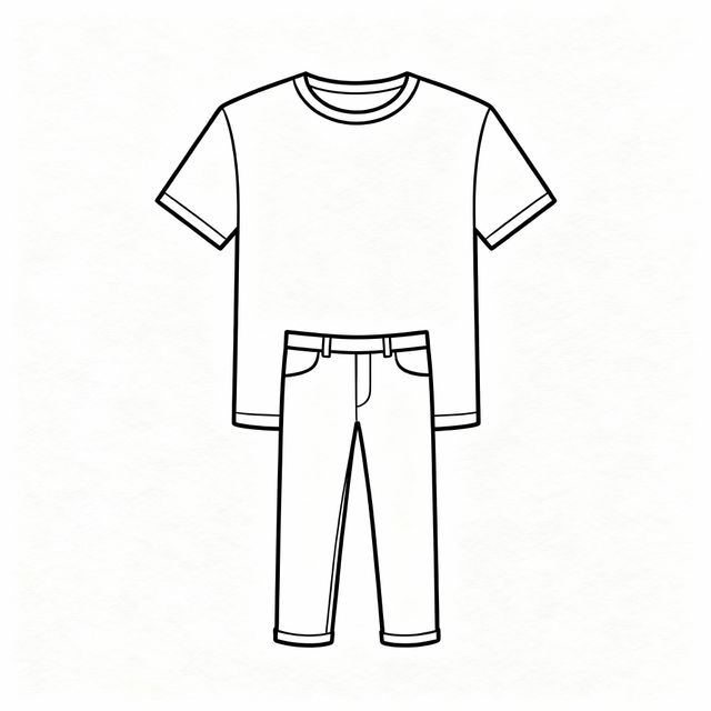 Easy Clothes Drawing gallery