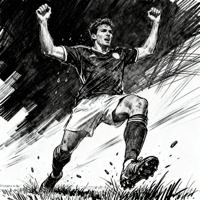 Football Player Drawings - AI Generated gallery