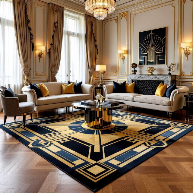Art Deco Area Rugs - AI Generated Designs gallery