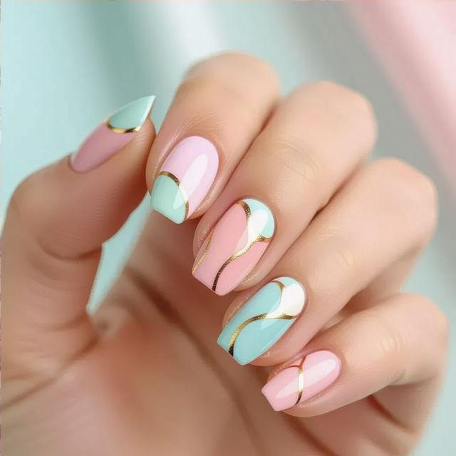 Minimalist Abstract Nail Art gallery