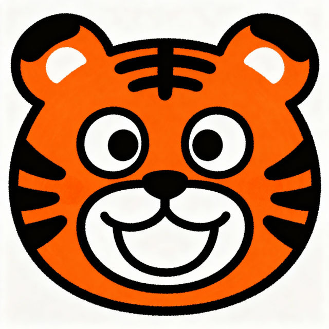 Simple Easy Tiger Face Drawing gallery