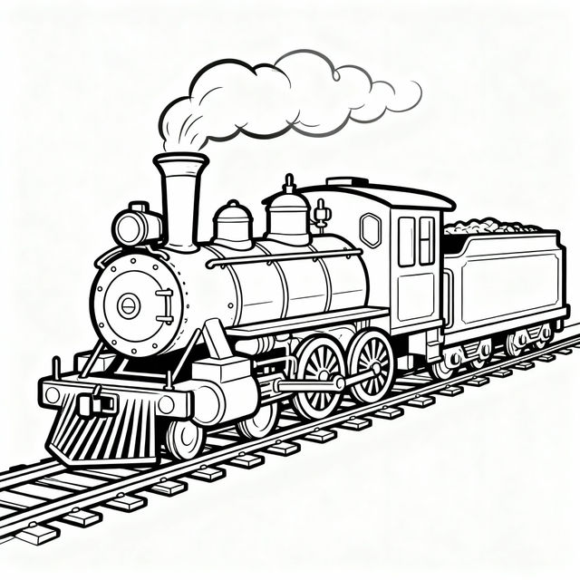 Old Train Drawing Easy gallery