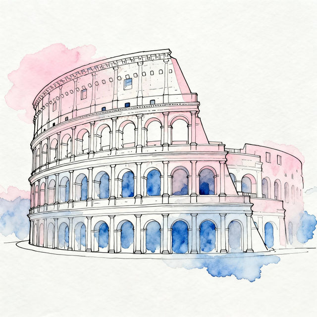 Rome Drawings - Easy AI Art gallery