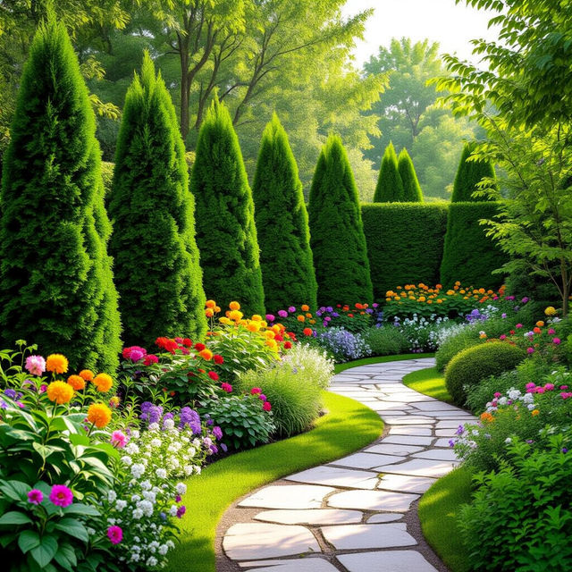 Landscaping With Arborvitae Pictures gallery