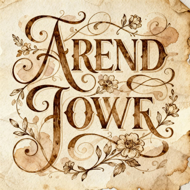 Fonts Drawing - AI Generated gallery