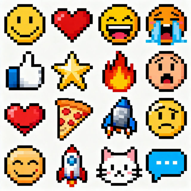 Pixel Art Emoji gallery