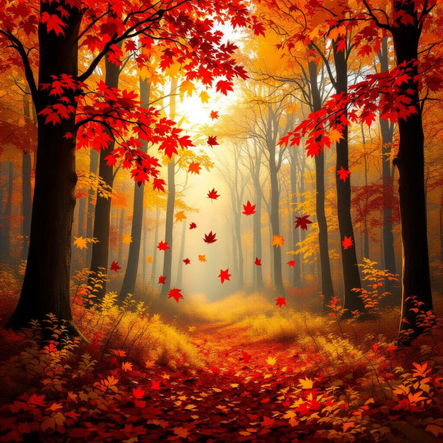 Beautiful Autumn Leaves Images - Free AI Art gallery
