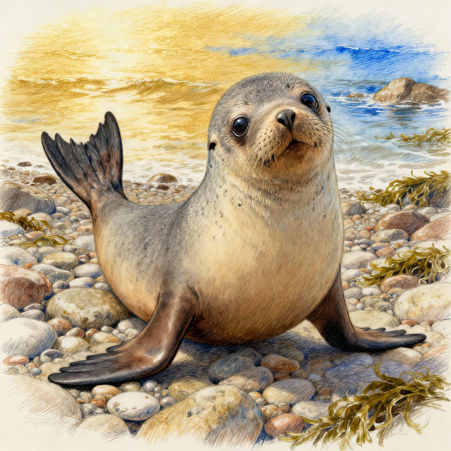 Sea Lion Drawings - Made With AI gallery