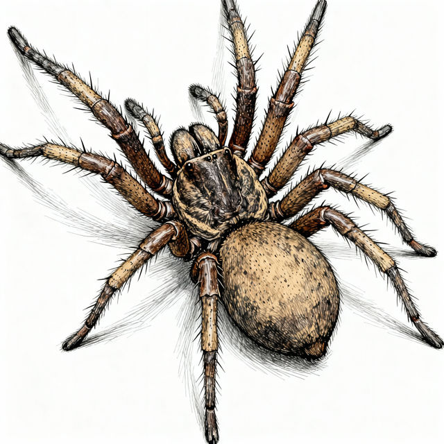 Wolf Spider Drawings - AI Generated gallery