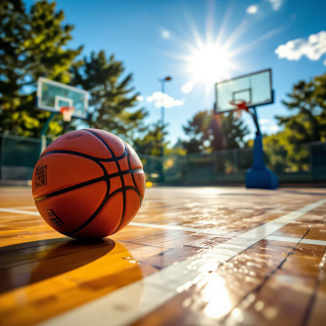 Basketball Court Images - Made With AI gallery