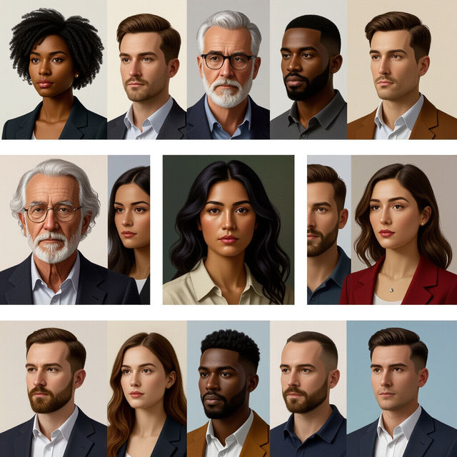 AI Human Art gallery