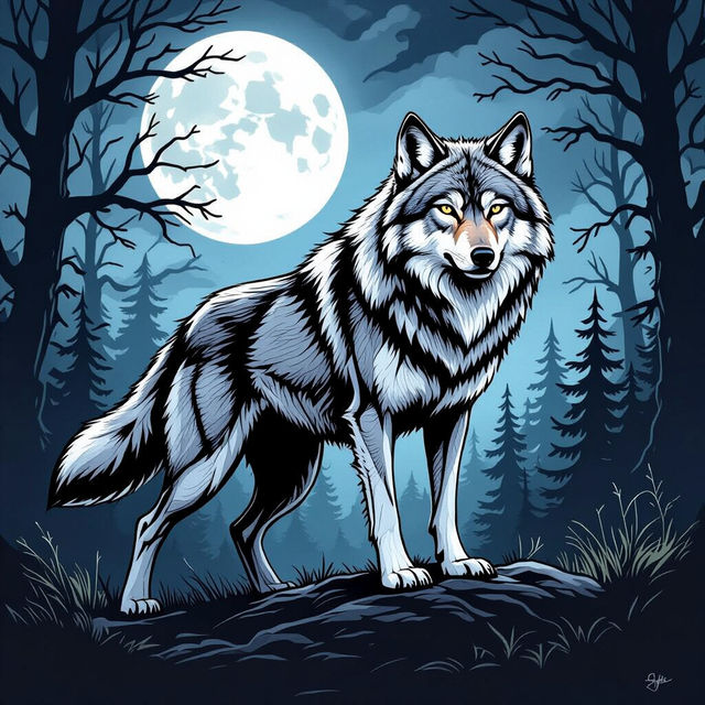Drawing Wolves - AI Art Gallery gallery