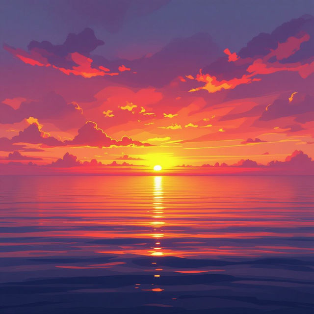 Drawings Of Sunsets gallery
