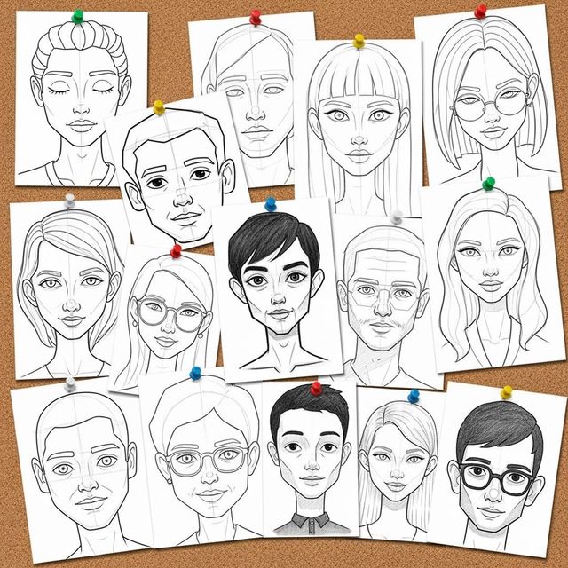 Easy Face Drawing Ideas and Inspiration gallery