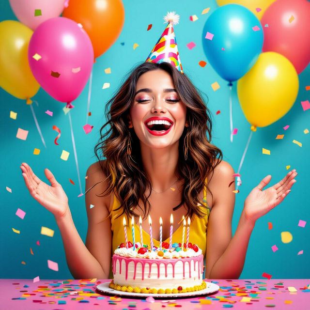 Happy Birthday Lady Images - Made With AI gallery