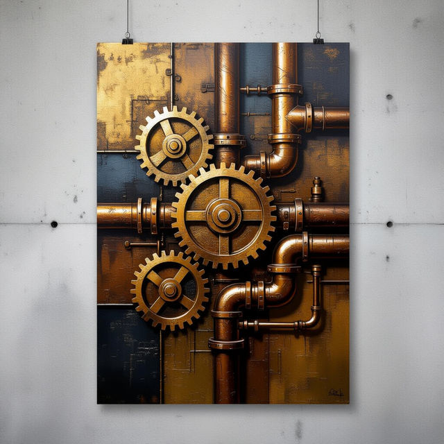 Industrial Wall Art - AI Generated gallery