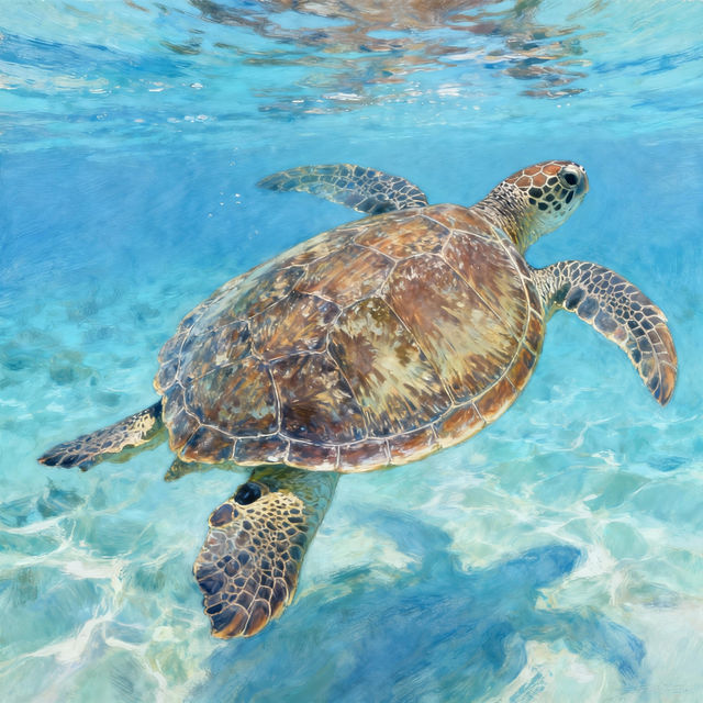 Realistic Turtle Drawings - Made With AI gallery