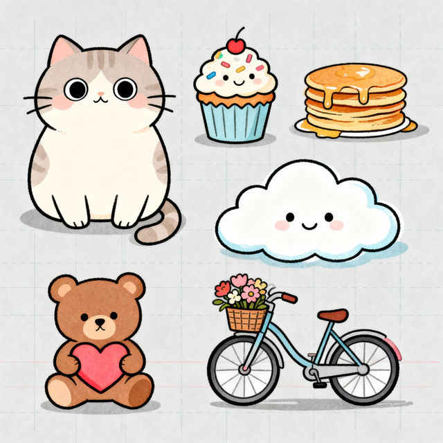 Cute Whiteboard Drawings - Made With AI gallery