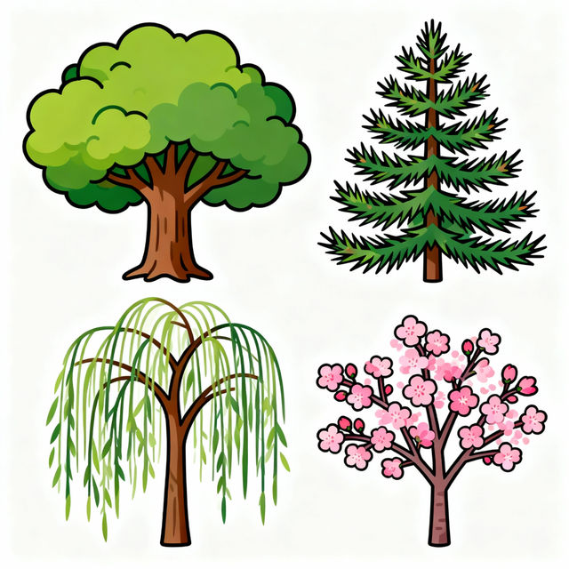 Trees Clip Art - Made With AI gallery