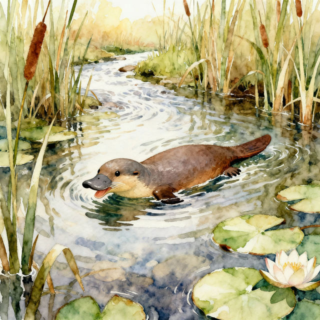 Platypus Drawings - AI Generated Art gallery