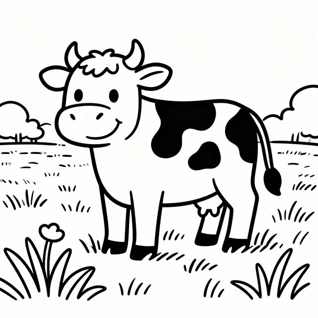 Easy Cow Drawings - Made With AI gallery