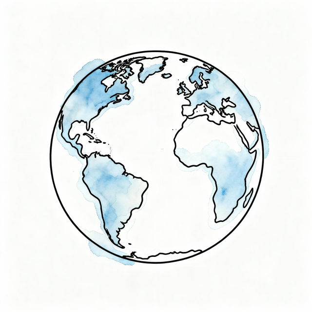 Simple Earth Drawings gallery