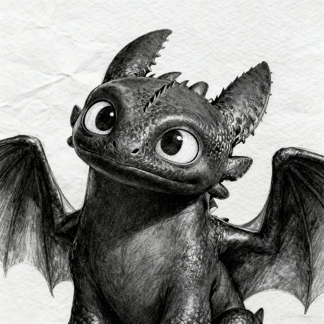 Toothless Sketch Art gallery