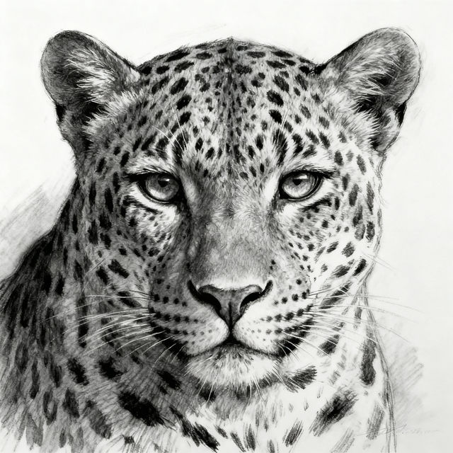 Leopard Drawings - AI Generated gallery
