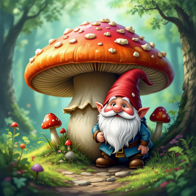 Gnome Wallpaper - Made With AI gallery