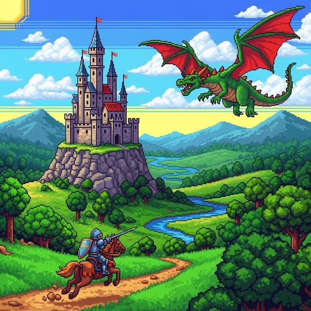 Create Pixel Art Easily with AI gallery