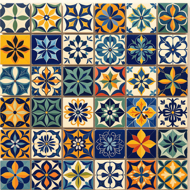 AI-Generated Picture Wall Tiles gallery