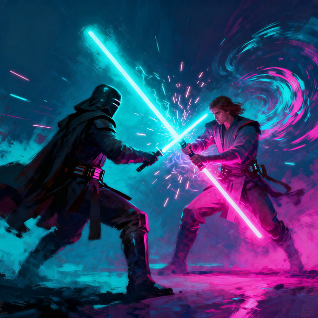 Lightsaber Drawings - Made With AI gallery