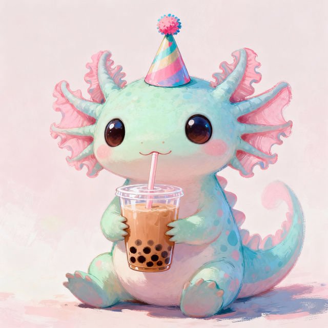 Cute Axolotl Drawings gallery