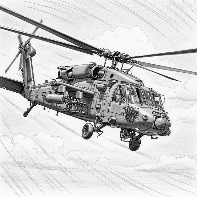 AI Helicopter Drawing Gallery gallery