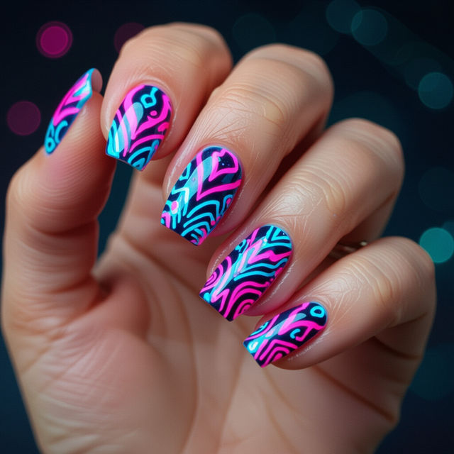 Neon Nail Art gallery