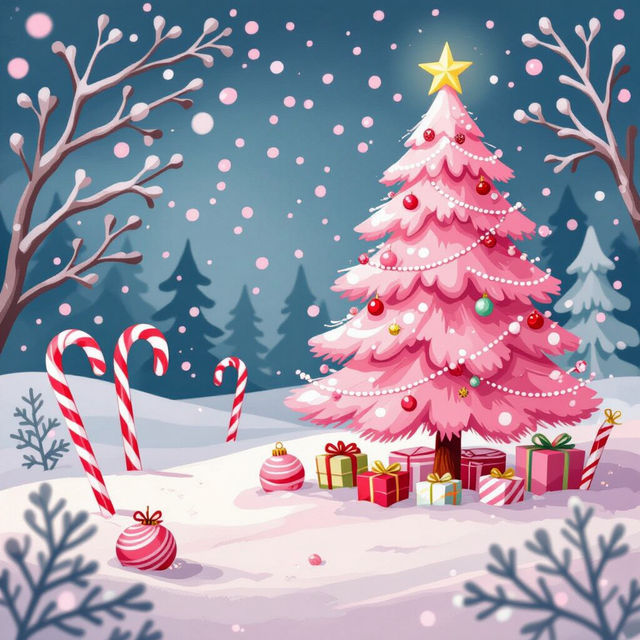 Christmas Pink Wallpaper gallery
